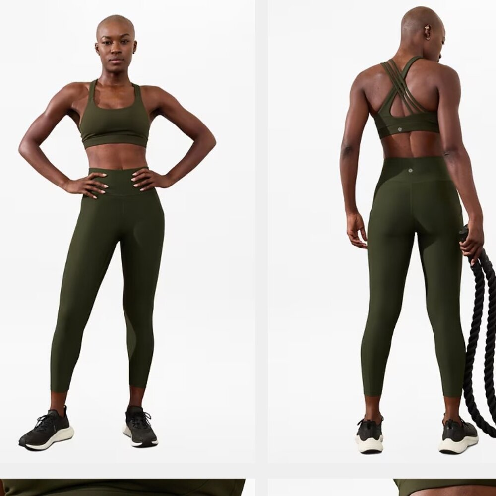 Interval Stash High Rise 7/8 Legging Aspen Olive (S)
